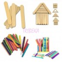 BETE LEMN NATUR / BLANK MEDII - SET 100