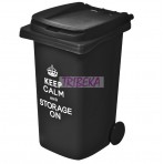 MINI TOMBERON GUNOI / RECYCLE BIN - NEGRU (KEEP CALM ...)
