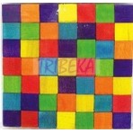 CUBURI DIN LEMN NATUR COLORATE - SET 49 BUC