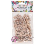 MINI CARLIGE LEMN BLANK - SET 50
