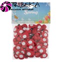 ACCESORII CRAFT - BUBURUZE LEMN 2cm SET 72 BUCATI