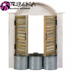 MASCA GHIVECI DIN LEMN - FEREASTRA