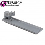 SUPORT CERAMICA ELEFANT CU TROMPA RIDICATA PENTRU BETISOARE PARFUMATE - 20x5x6.4cm