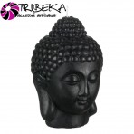 LUMANARE DECORATIVA NEAGRA CAP BUDDHA 3D - 14x18cm