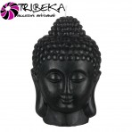 LUMANARE DECORATIVA NEAGRA CAP BUDDHA 3D - 14x18cm