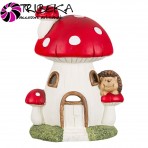 DECORATIUNE CERAMICA - CASUTA ARICIULUI IN CIUPERCUTA 24x20x36cm