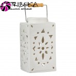 FELINAR CERAMICA ALB CU MANER - 14x14x27 cm