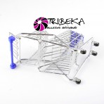 REPLICA - MINI CARUCIOR DUBLU DE CUMPARATURI METALIC