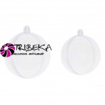 GLOBURI 10-12CM TRANSPARENTE PERSONALIZABILE DIN PLASTIC - SET 2