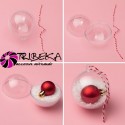 GLOBURI 10-12CM TRANSPARENTE PERSONALIZABILE DIN PLASTIC - SET 2
